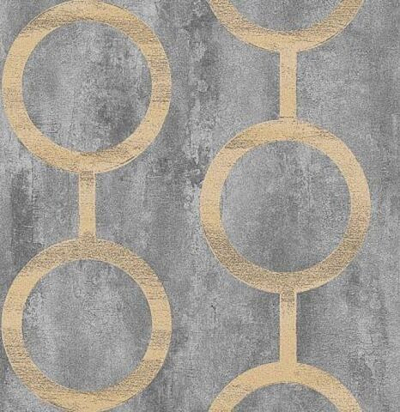 Обои с крупными кольцами PRI202
