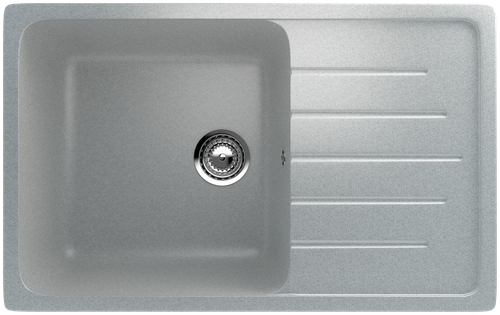 МОЙКА ULGRAN РЕВЕРС С ПЛОЩАДКОЙ U-400 СЕРЫЙ 310