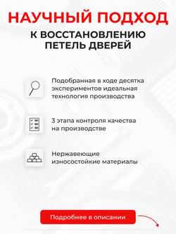 Ремкомплект (втулки) петель передних дверей Toyota Isis (I) [Кузов: XM10, ANM1#, ZNM10, ZGM1#] (1 петля, RPD11-1) 2004-2018
