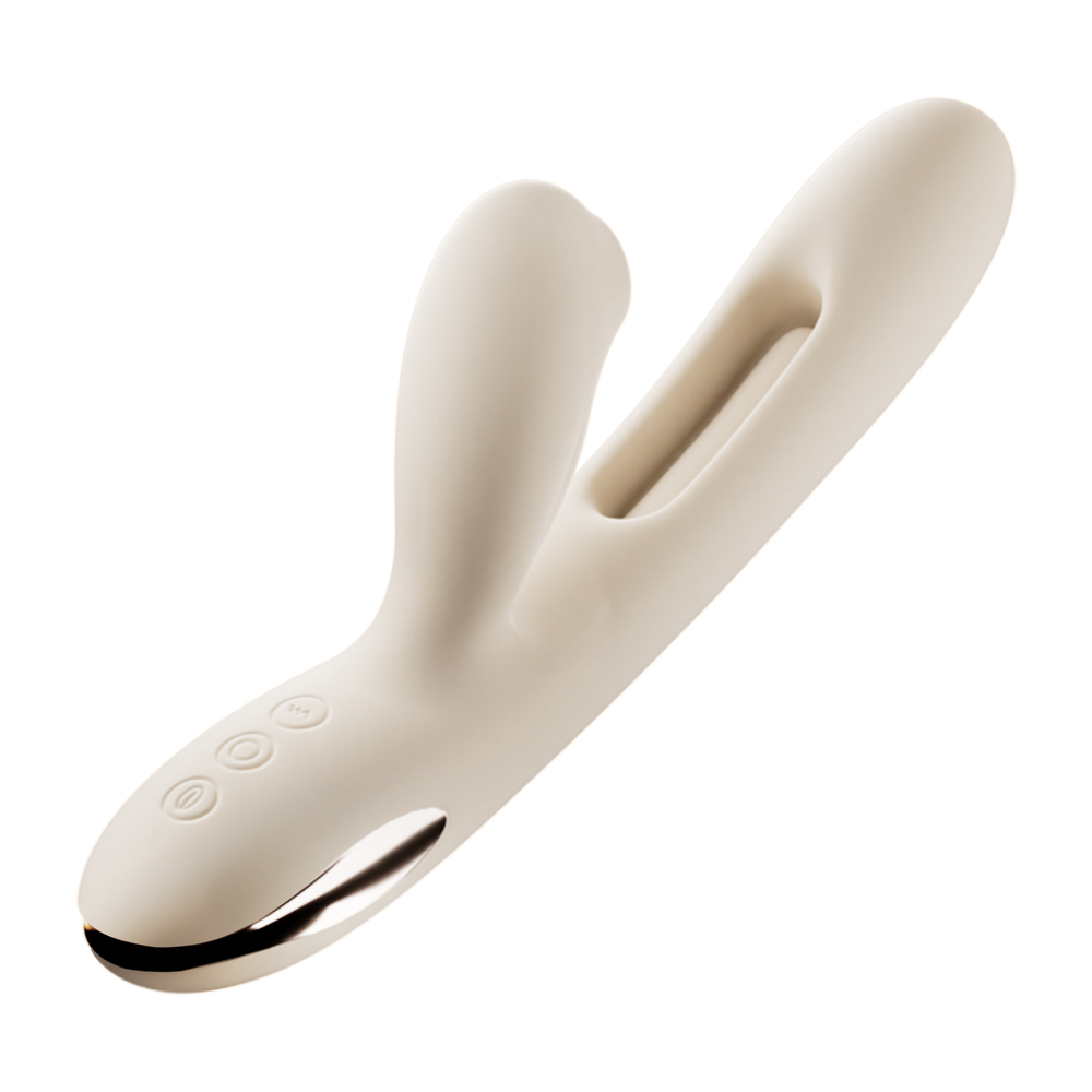 Вибратор с таппингом, вакуумом и вибрацией BeYourLover Angela