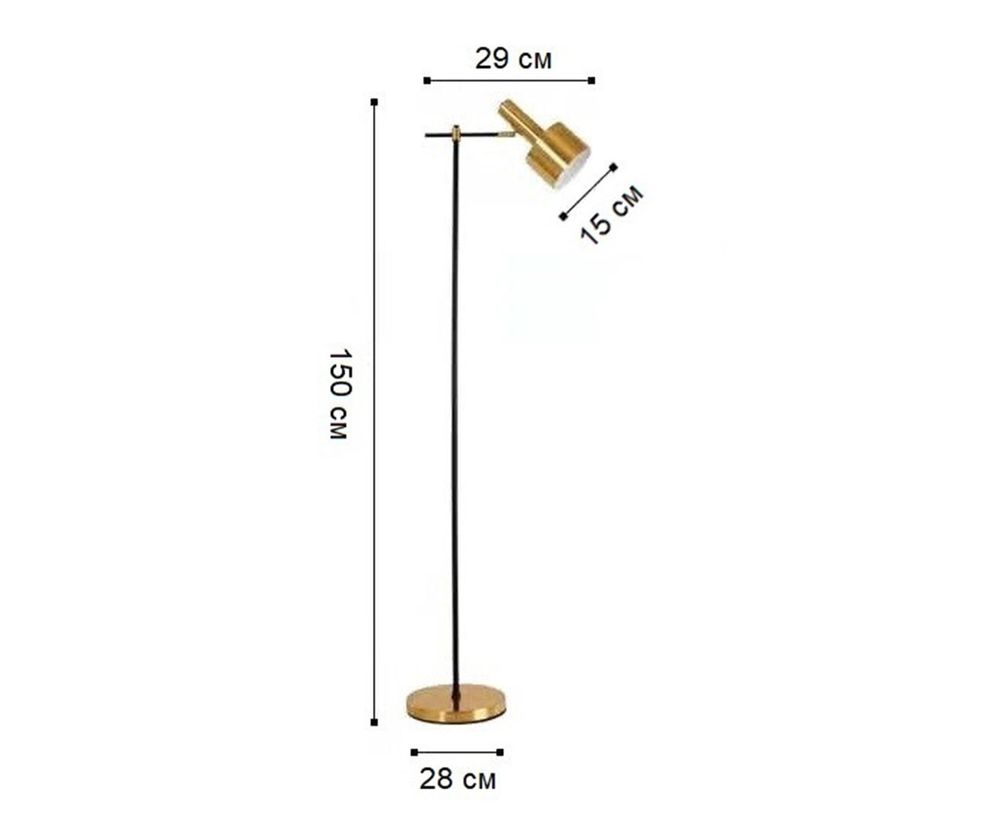 Kink Light 07025 Торшер Орфей черный/бронза E27