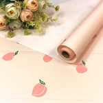 Пленка В рулоне 10 м х 58 см "Фрукты" (Персиковый)