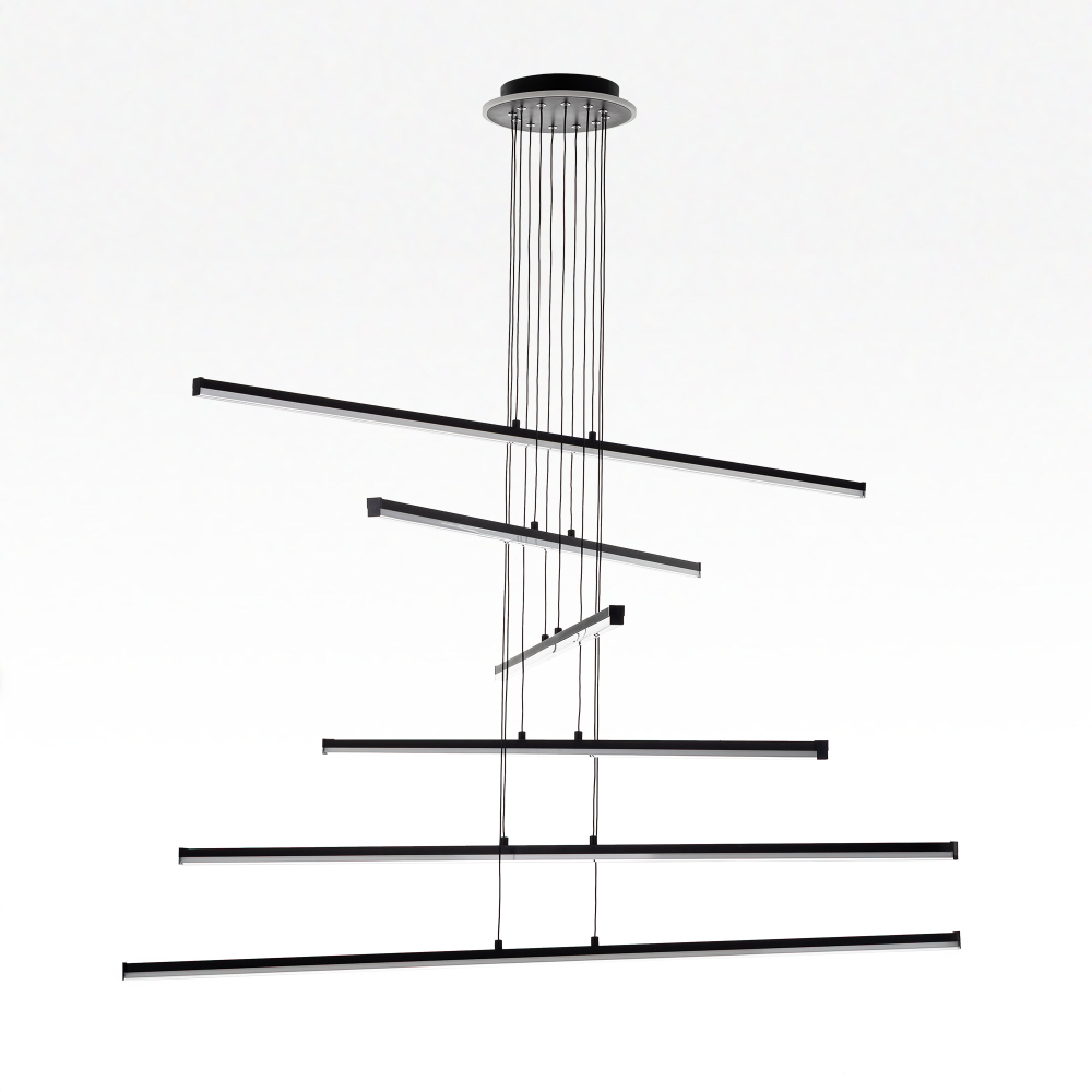 Citilux Trent CL203761 LED Люстра подвесная с пультом Чёрная