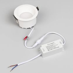 Светильник MS-DROP-BUILT-R84-8W Warm3000 (WH, 85 deg, 230V) (Arlight, IP54 Металл, 5 лет) 041461