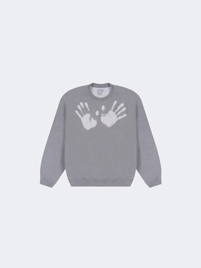 Свитшот UNIFORM Thermo minilogo темно-серый/белый