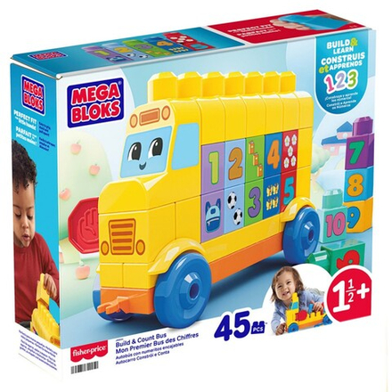 MEGA Bloks - Автобус с блоками "Строй и учись" JKG34