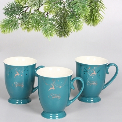 Кружка керамическая 330мл «Золотой олень», микс