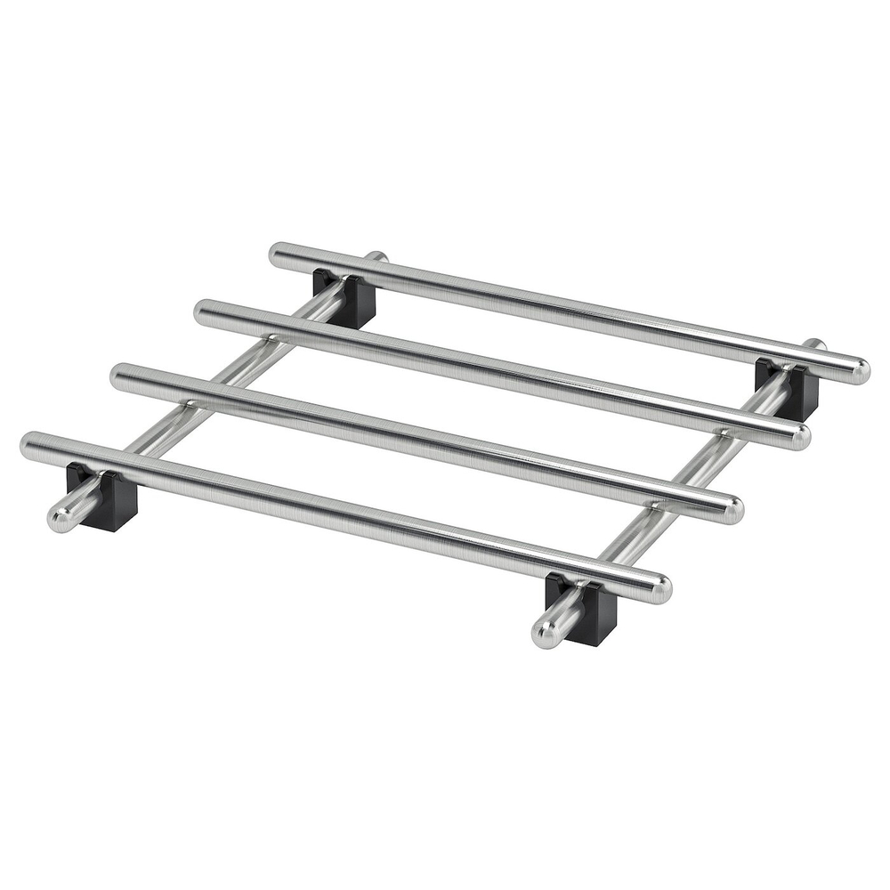 IKEA LÄMPLIG  (ИКЕА ЛÄМПЛИГ)  -  Блюдце, нержавеющая сталь, 18x18 см