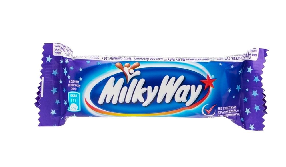 399_ Шоколадный батончик MIlKY WAY c суфле, покрытый молочным шоколадом, 26г ш/к 4011100091993