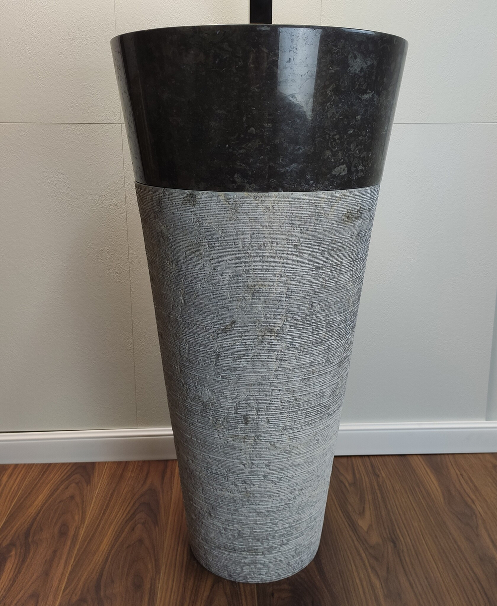 Раковина напольная из мрамора Grey/Black ON-61350 (45*45*90)