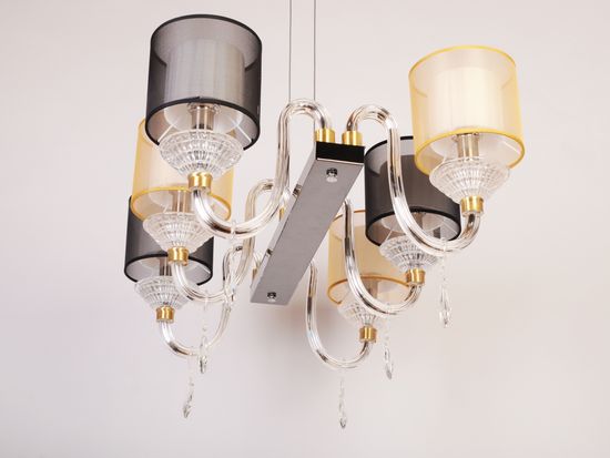 Подвесная люстра Manne L.4306-6 SILVER GO+BL