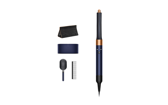 Стайлер Dyson Airwrap Complete HS01 Long Barrel, синий, для разных типов длинных волос, дорожный чехол + 2 расчески