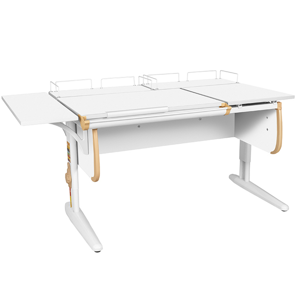 Растущая парта с задними и боковой полками Дэми СУТ 25-02-Б1 (1500×880 мм)