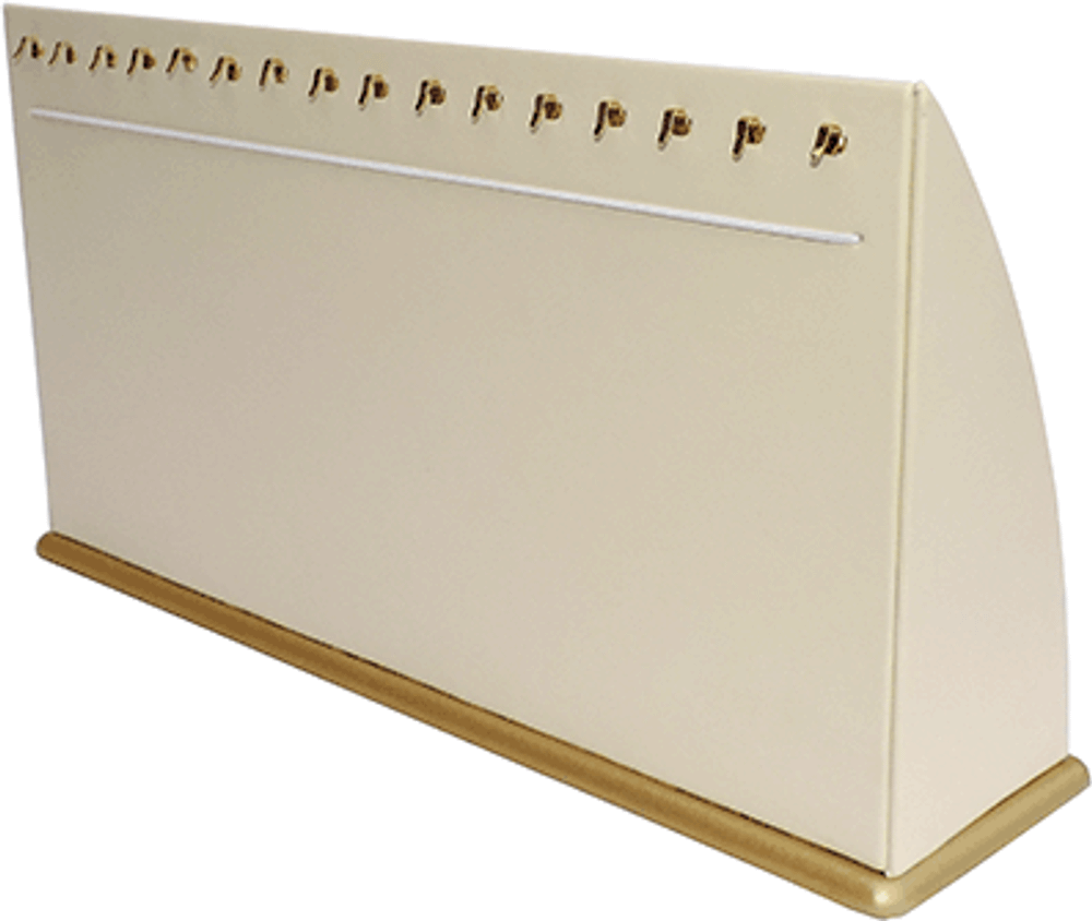 Подставка для 16 цепей/крючки на спинке/основание/ф.№6 (резинка)/Н-170 мм.