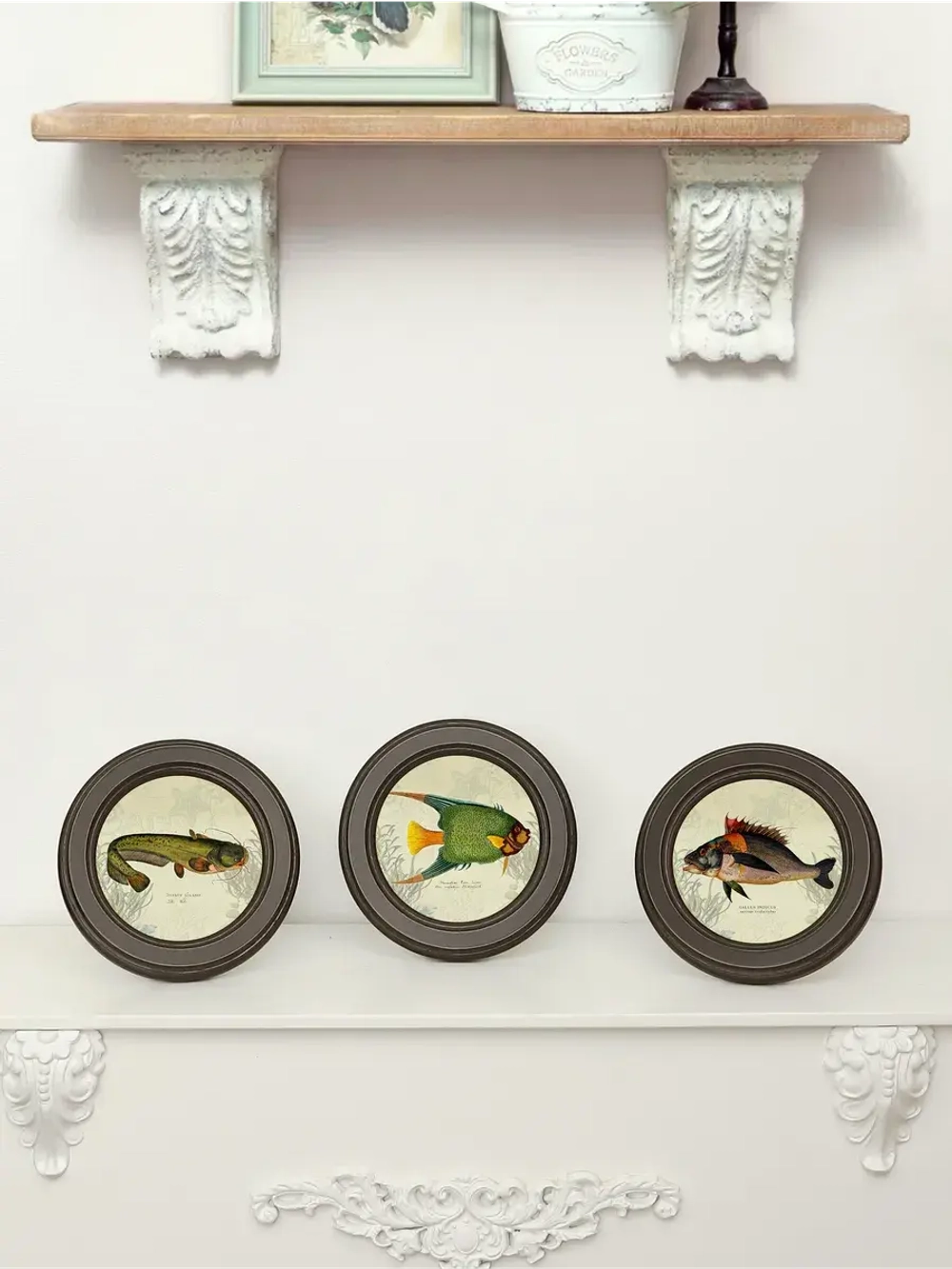 Картины на стену интерьерная на холсте 3 шт 17.5 см