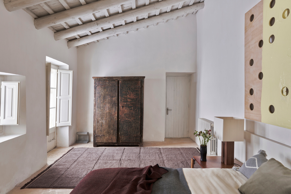 Шерстяной стираемый ковер Lorena Canals Steppe Sheep Brown XL (200 x 300 см)