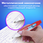 Ручка-корректор BRAUBERG 10 мл металлический наконечник (12 штук в упаковке)