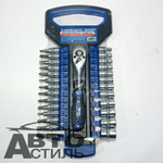 Набор головок  27пр МАЯКАВТО™ (12 головок 6гр. 4-14мм, 14бит с трещоткой 1/4") 5251427