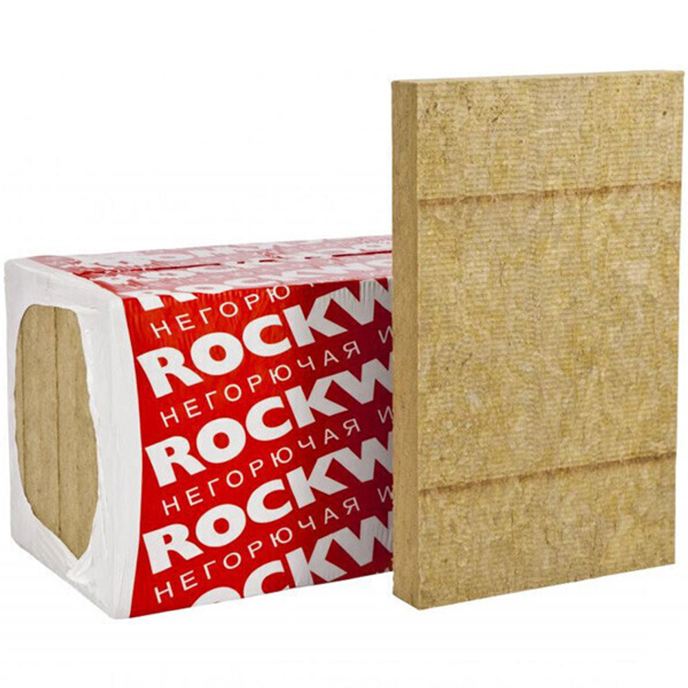 Плиты из каменной ваты Rockwool Венти баттс Оптима 1000х600х100мм (2,4м2, 0,24м3)