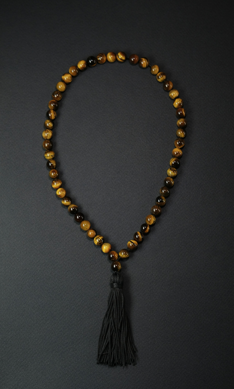 Четки "Memo about Power" из тигрового глаза