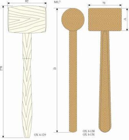 МЖ- 4/35 Молоток травматологический деревянный
