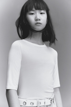 H&M Лонглив из джерси, пыльно-розовый