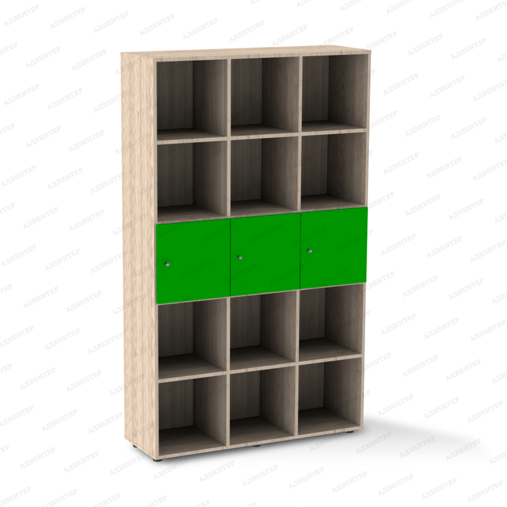 дуб сонома/зелёный односторонний