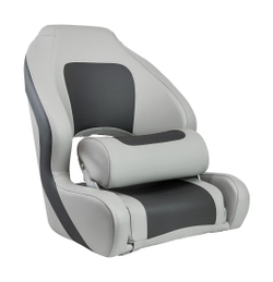 Кресло с болстером Delux Sport Flip Up, обивка винил, цвет угольный/серый