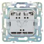 SKANDY Выключатель 2-клавишный 10А SK-V04G графит IEK
