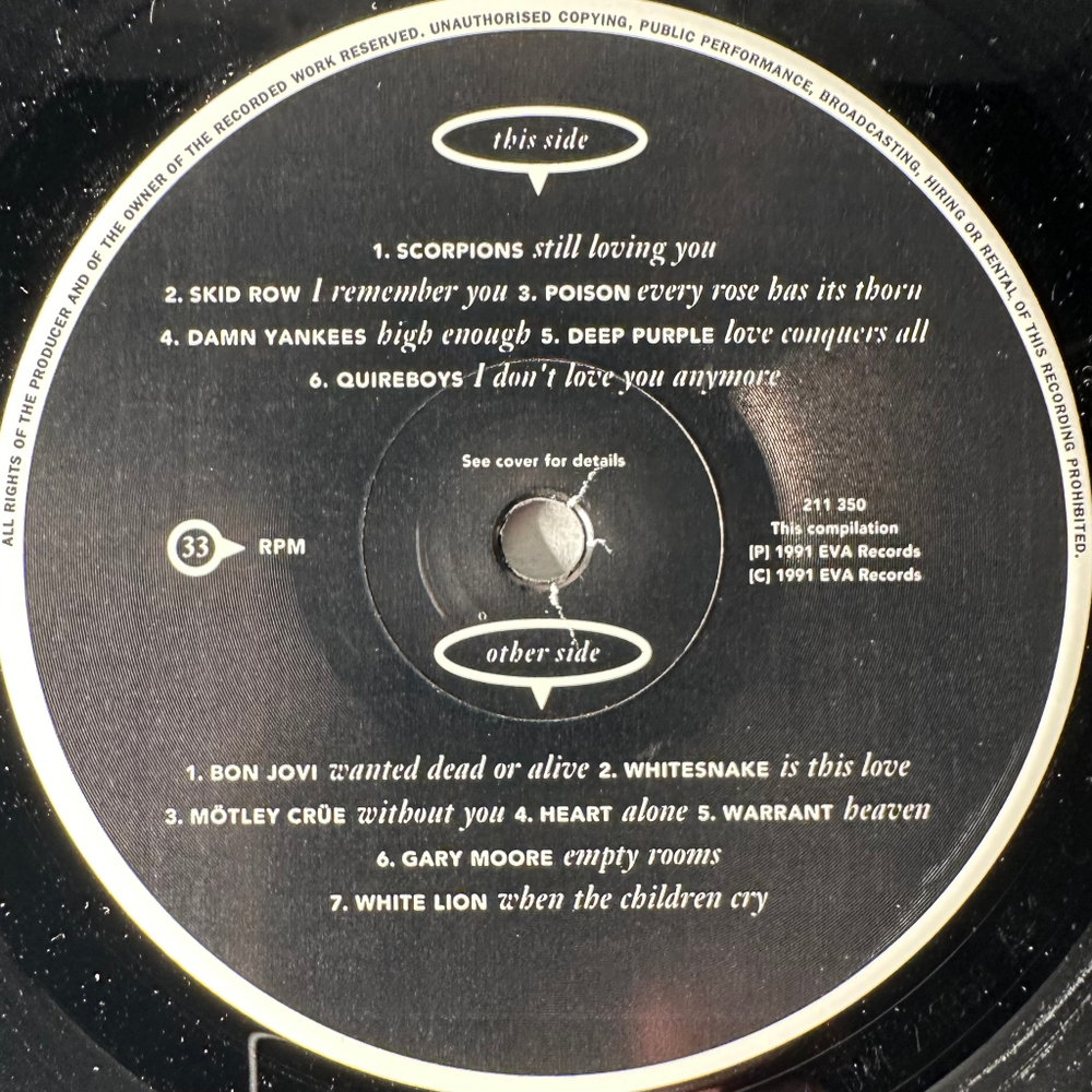 Сборник Power Ballads (Скандинавия 1991г.)