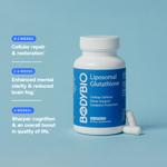 BodyBio, липосомальный глутатион, 60 капсул (250 мг в 1 капсуле)