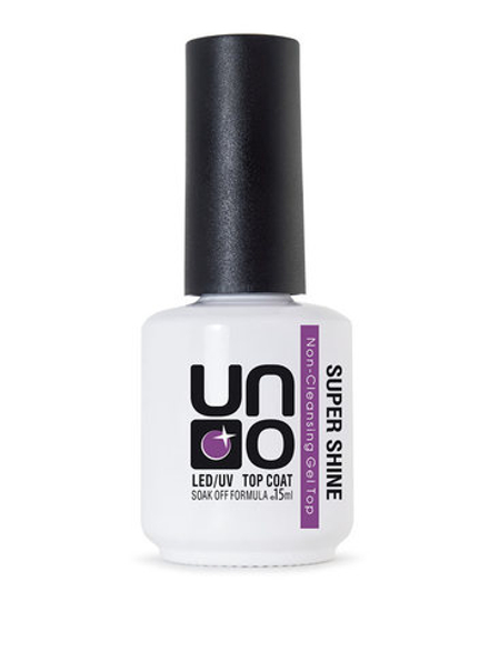 Uno Super Shine Gel Top - Верхнее покрытие без липкого слоя, 16мл