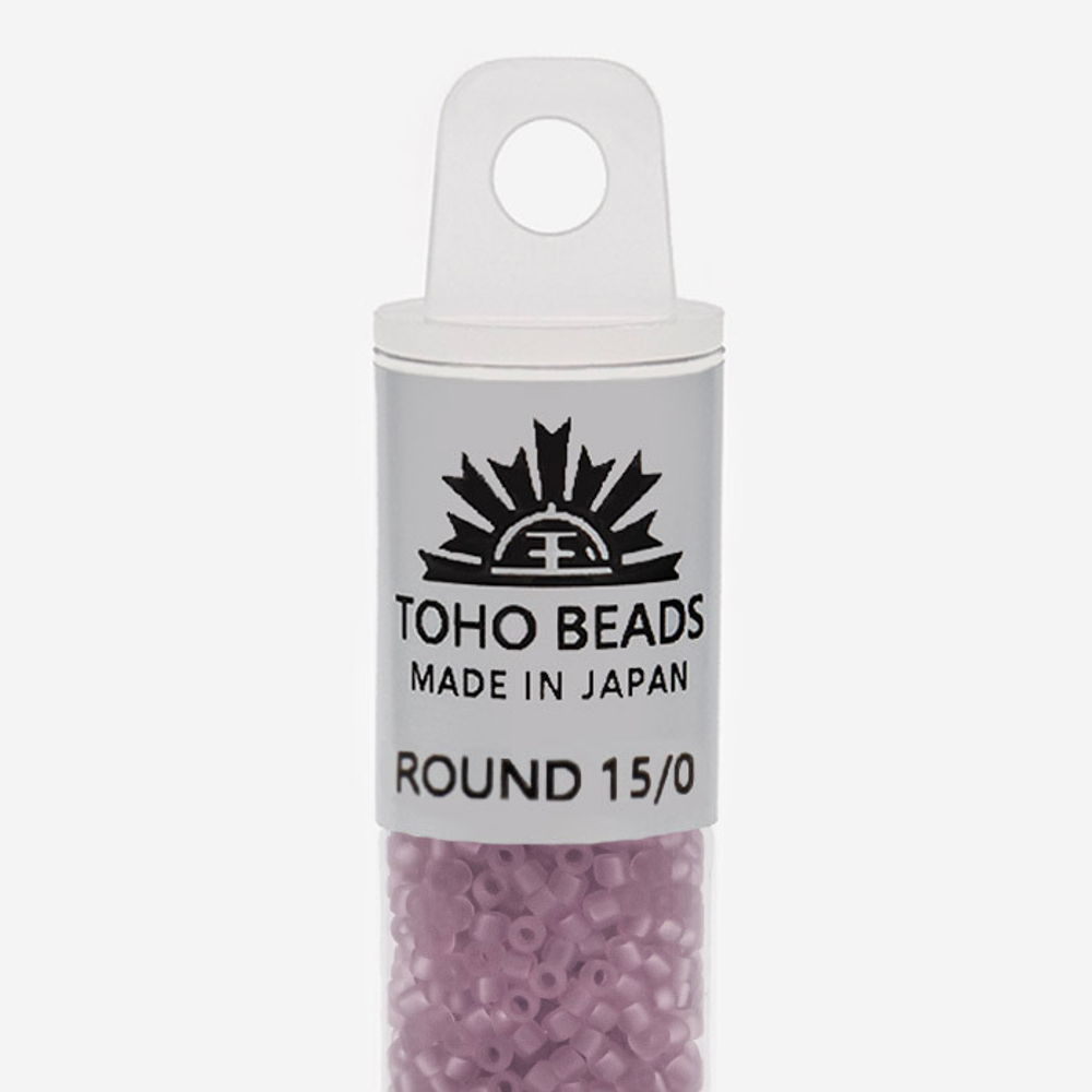 Японский бисер TOHO Round 15/0 (№6F), прозрачный матовый