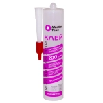 Клей каучуковый монтажный "Жидкие гвозди" MasterTeks PM 200 кг/м2, 300 гр прозрачный