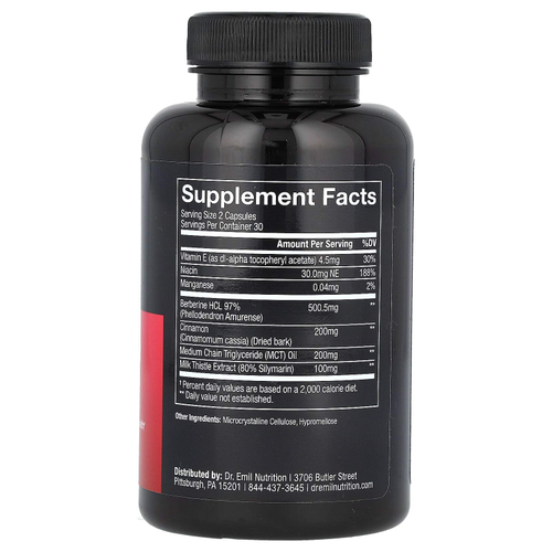 Dr. Emil Nutrition, Berberine Plus, 60 капсул