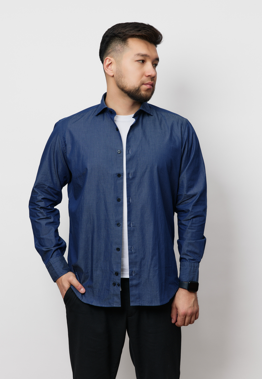 Рубашка мужская DENIM BLUE