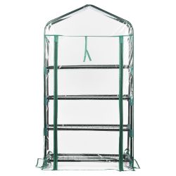 Чехол для теплиц GREEN APPLE GA-House-4-PVC cover на молнии 1250х690х300 мм | Теплица