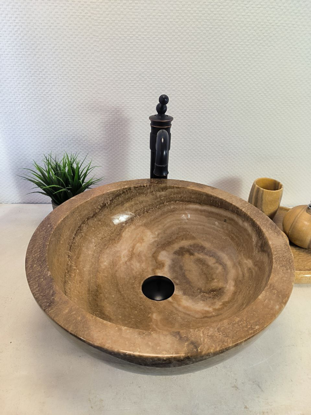 Раковина из оникса Bowl Sunset BO-65634 (45*45*17) из натурального камня
