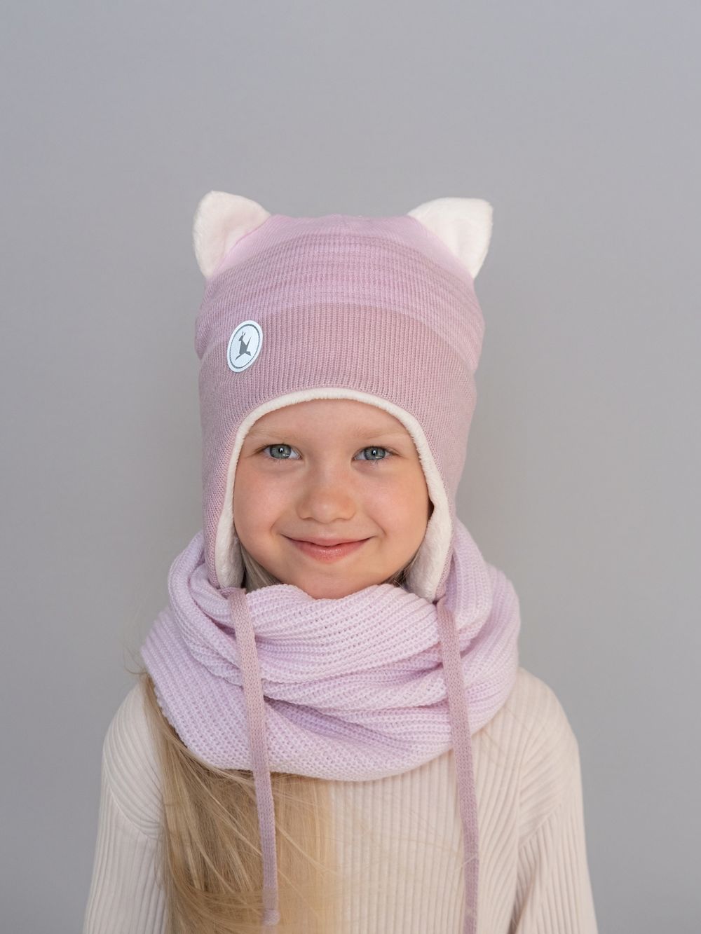 Шапка зимняя вязаная (Пион) КИС