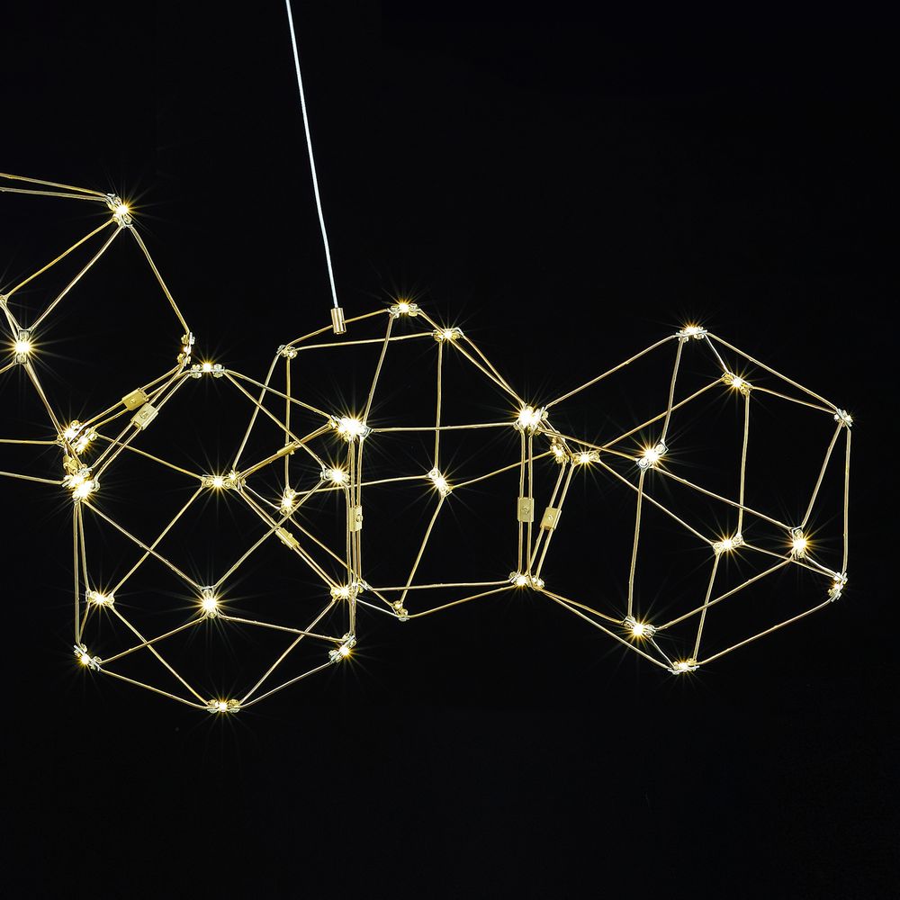 Люстра Lucciola 7A matt gold