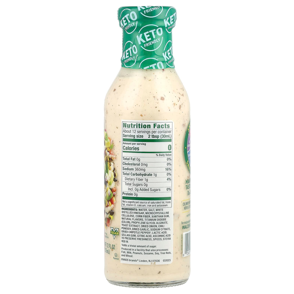 Walden Farms, Chipotle Ranch заправка, 12 жидких унций (355 мл)