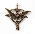 Кулон из бронзы Луридан Фея в сердечке отечественного производства RH00480