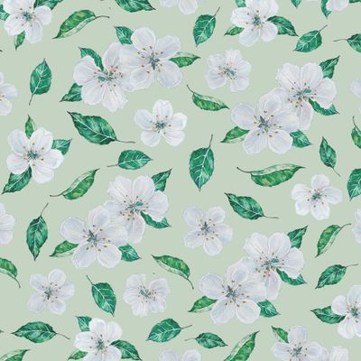 Нежные яблоневые цветы