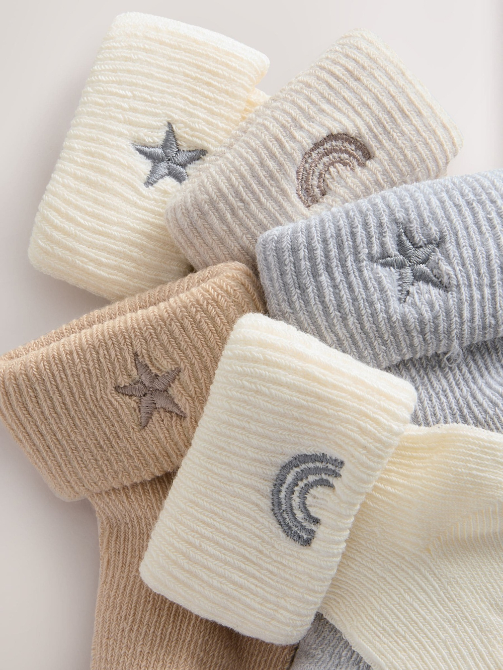 Носки для малышей Next AJ6-473, 5 шт., Бежевый