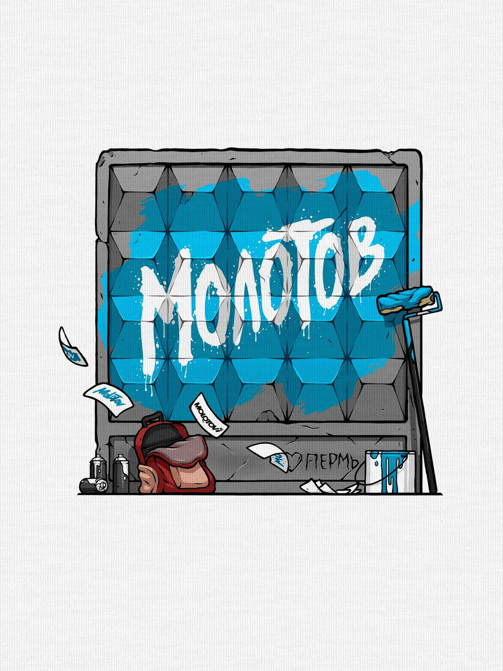 Футболка MLTV Wall White