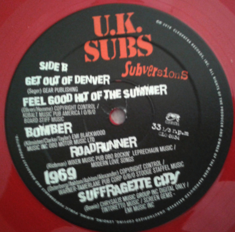 U.K. Subs / Subversions (Coloured Vinyl)(LP)