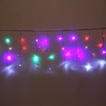 Гирлянда для дома БАХРОМА «Мерцание» ш1,5м* в40 см 48 ламп LED, прозрачн. провод, авторежим, IP-20, Мультицвет (белое мерцание)