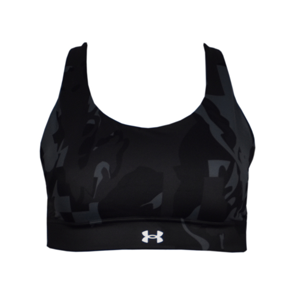 Теннисный бюстгальтер Under Armour Womens Iso Chill Team Mid Bra - black