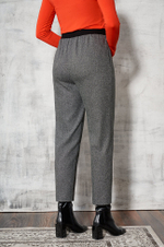 3849 Брюки женские (серый меланж)