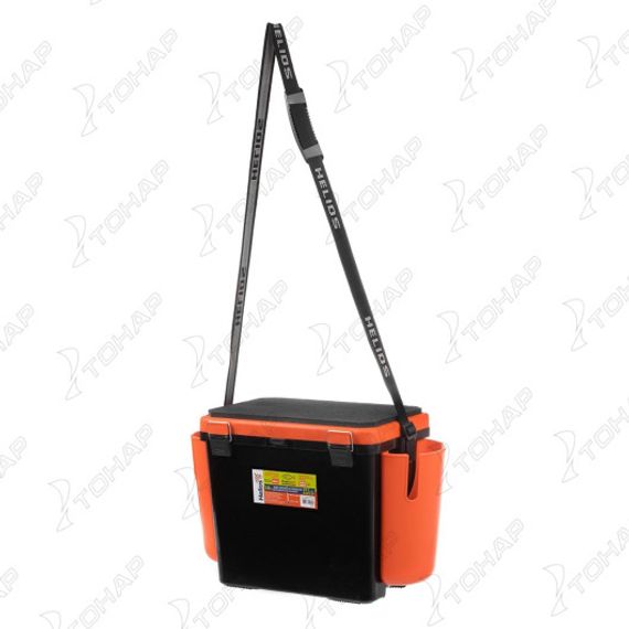 Ящик зимний Helios "FishBox" односекционный (19л) оранжевый